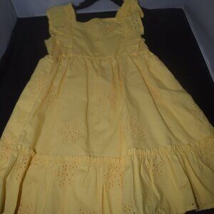 Wonder Nation Cotton Eyelet Dress with Flutter Sleeves 4T NwOt